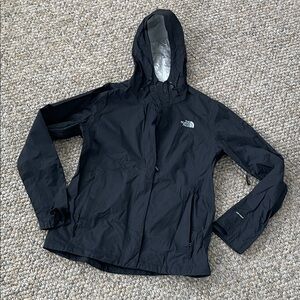 Women's The North Face Black Rain Jacket Coat